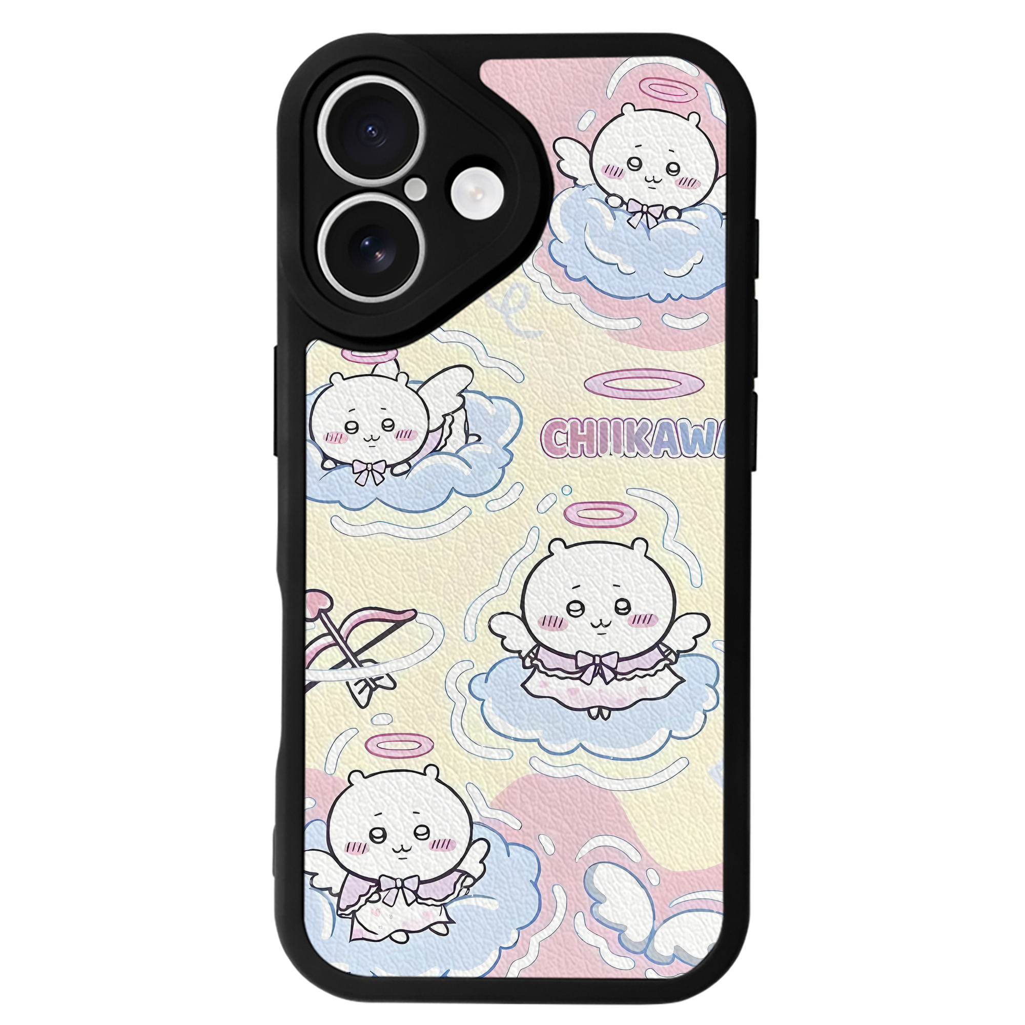 （画像用） ちいかわ Chii-kawa 【iPhone 16シリーズ対応】シリコンスマホケース（レザー調） 材質：シリコン